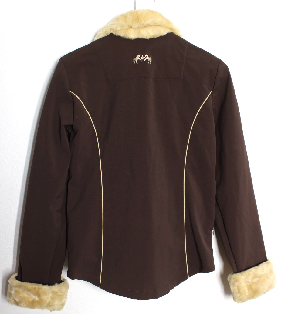 Womens Small - EQUINE COUTURE Equestrian Chocolate Brown Jacket