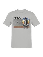 Officially Licensed Nasa Vintage Space Shuttle Tribute Men's T-shirt
