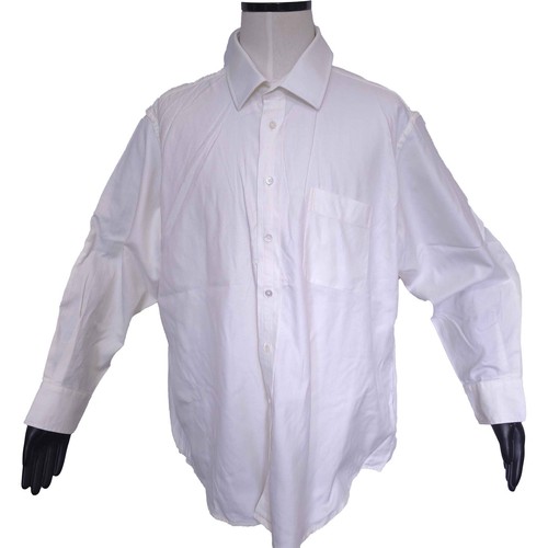 Harve & Hudson Hemd Herren 19" P2P 28 Creme L/S 100% Baumwolle - Bild 1 von 18
