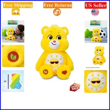 14" Funshine Bear Plush - Soft Yellow Stuffed Animal for Kids & Collectors