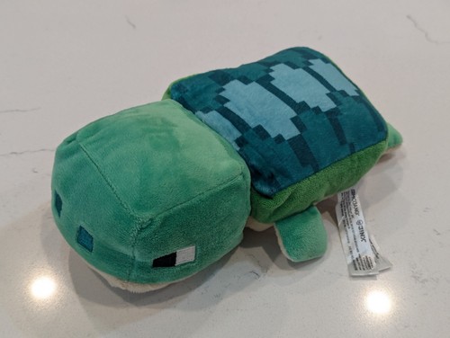 Mojang Jinx Minecraft Meeresschildkröte Plüschtier Stofftier Spielzeug Figur - 8 Zoll lang - Bild 2 von 6