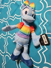 Disney Rainbow Collection Plush 8" Daisy Duck NWT Walt Disney World Florida New