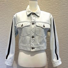 Louis Vuitton Monogram Trimming Pocket Women's Denim Jacket Size36