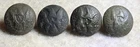 Civil War U.S. Eagle “A” Cuff Buttons – Lot of 4 – Scoville & Co Extra Backmarks