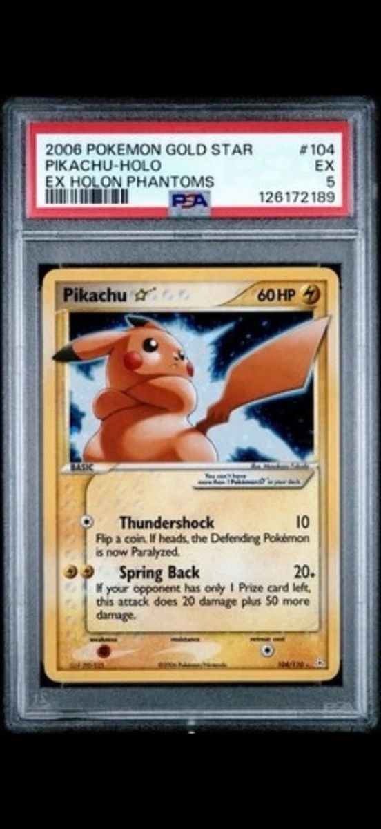 Pikachu Pokémon TCG EX Holon Phantoms Individual Collectible Card