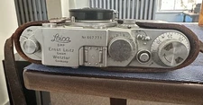 Leica DRP Ernst Leitz GmbH Wetzlar Film Camera #667771 w Leitz Elmar 1:35 Lense