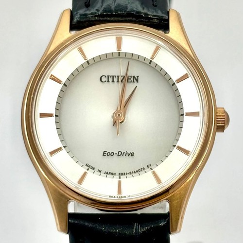 Citizen E031-S103754 Solar Ladies Gold Dial Watch - Picture 8 of 8