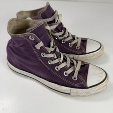 Converse Chuck Taylor All Star High Top Sneakers Men's US 6 Purple Canvas Used