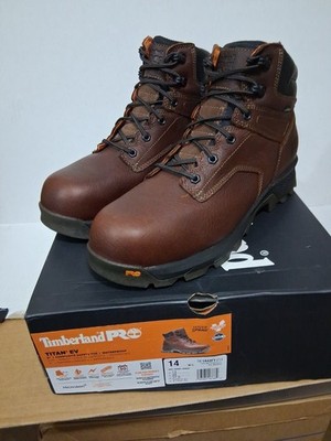 Timberland PRO Men's TITAN EV  6'' Composite Toe Waterproof Work Boot Size 14 W/L