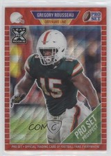 2021 Leaf Pro Set Metal Red Wave 48/75 Greg Rousseau Gregory Rousseau #28 7bt