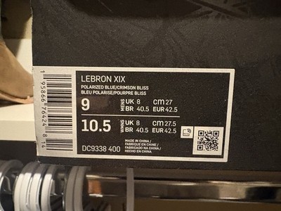 Nike LeBron XIX Polarized Blue/Crimson Bliss Christmas Space Jam