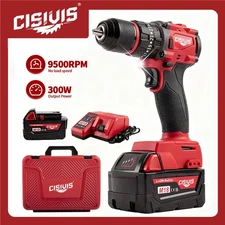 For Milwaukee M18 Battery Cordless Drill Driver Kit With Battery & Charger