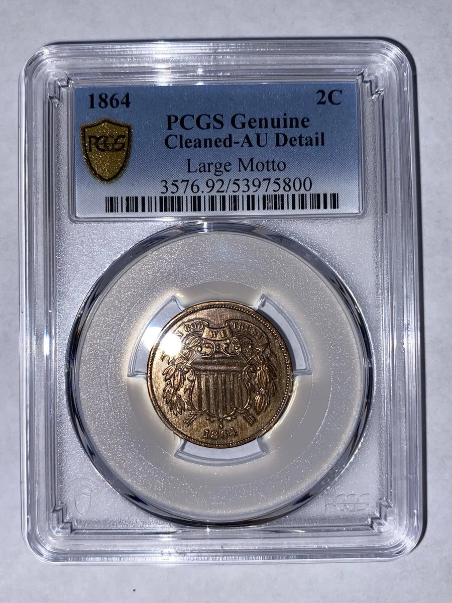 AU 58 Graded 1864 Year US Two Cents for sale | eBay