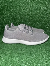 Allbirds Mens Tree Runners Mist Grey White Running Shoes Athletic Sneaker Size 9