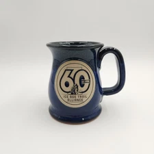 Sunset Hill Stoneware Coffee Tea Mug Ice Age Trail Mammoth Wisconsin USA Pottery