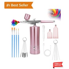 Airbrush Kit Air Brush Kit With Air Compressor Nail Charms Wireless Air Brush...