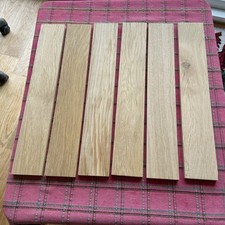 Massive Eiche Hartholz Ableger x 6 - 41 cm x 6. 5 cm x 1,2 cm - Holz DIY, Rohlinge, Basteln