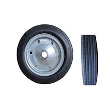 ruota in gomma piena per carrelli betoniera veicoli da diametro 35 cm foro 35 mm