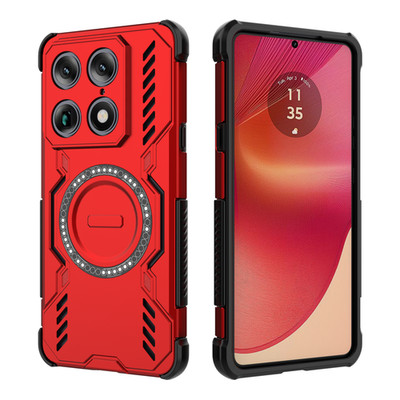 Für Motorola Signature 5G, Stoßfest 4 Airbags Magnet Hybrid Armor Case Hülle