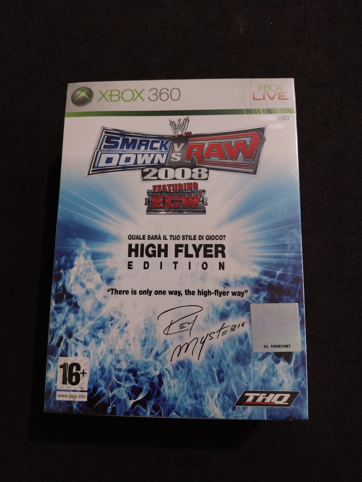 WWE SMACKDOWN VS RAW 2008 ÉDITION HIGH FLYER MICROSOFT XBOX 360 PAL ITA NEUVE!!