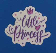 Little Princess Purple Crown Sticker 1.75" x 2" AI 