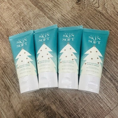 Avon Skin So Soft Pear & Freesia Hand Cream for Hands 1.7 fl oz Lot of 4