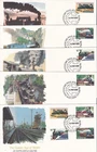 1979 AUSTRALIAN STEAM LOCOMOTIVES DECIMAL STAMP FLEETWOOD FIRST DAY COVERS #C7