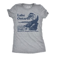 Womens T Shirt Lake Ontario Because It Alread...