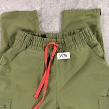 FIGS Scrub Pants Women XS Olive Green Zamorra Cargo Technical Collection Nurse