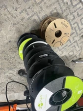 10x Empty  3D Printing Filament Spools Black 1kg Reusable Spool