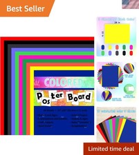 Neon Poster Board 30 Sheets-22x28-Inch Double...