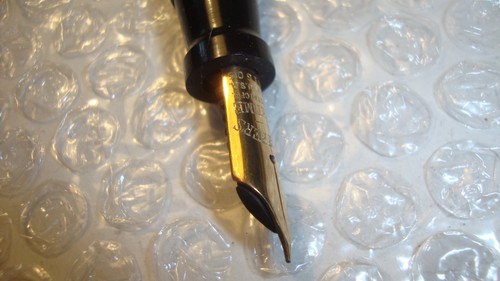 Vtg HTF 1920's Sheaffer Lifetime Fountain Pen T8C? BLack Chased Rubber 14K Nib - Picture 8 of 18