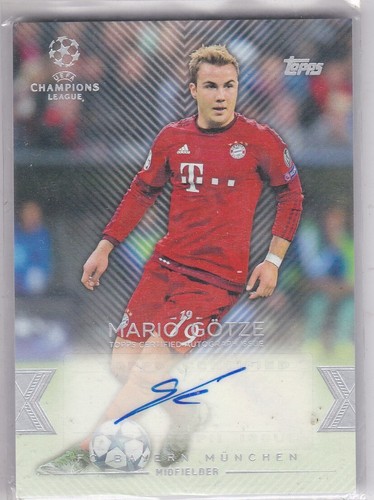 2015-16 Topps UEFA Champions Showcase #CLA-MG Mario Gotze Auto Signature Bayern