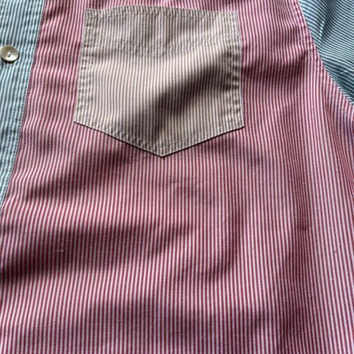 J Peterman Shirt Mens XL Button Up Colorful Striped Color Block Retro Stretch - Picture 6 of 14