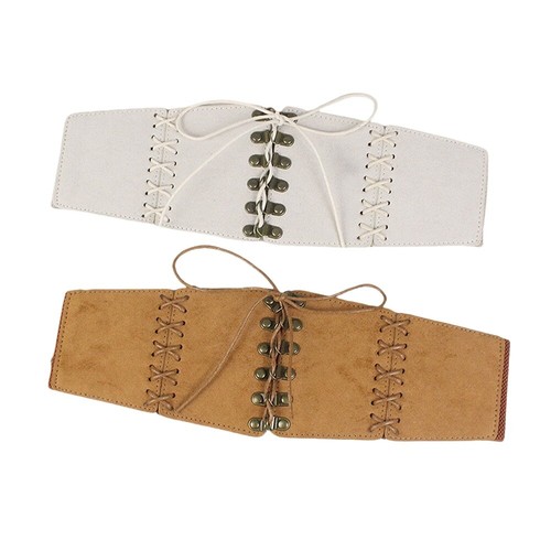 Women Wide Suede Stretch Waist Belt Elastic Corset Dress Waistband XP24171 - Picture 2 of 16