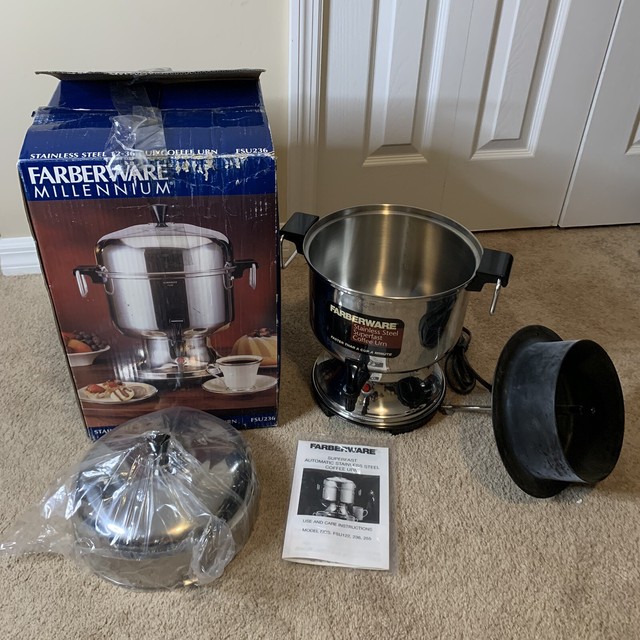 Farberware Millennium Stainless Steel 1236 Cup Coffee Urn FSU236