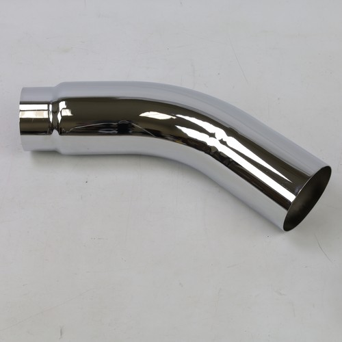 4" (ID) IN Inch 6" OUT 23" LONG DIESEL EXHAUST CHROME TURNDOWN ELBOW TIP 2mm - Picture 2 of 6