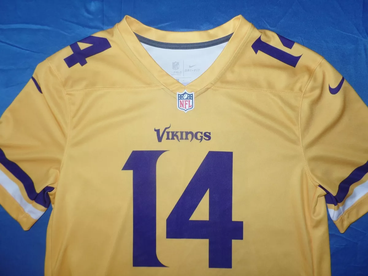 Stefon Diggs Minnesota Vikings Jersey Yellow Size M NFL