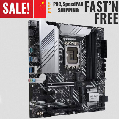 ASUS Prime Z690M PLUS D4 LGA 1700 Motherboard 4*DDR4 M.2 1Gb LAN USB 3.2 Gen 2