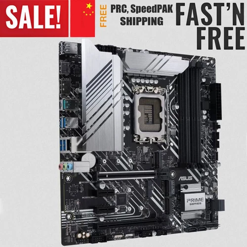 ASUS Prime Z690M PLUS D4 LGA 1700 Motherboard 4*DDR4 M.2 1Gb LAN USB 3.2 Gen 2