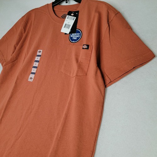 DICKIES Shirt Medium Orange Heavyweight Pocket OUTDOORS WORKWEAR MENS NWT - Picture 4 of 12