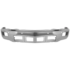 Front Bumper Face Bar For 2014-2015 Chevy Silverado 1500 Chrome w/Sensor Holes