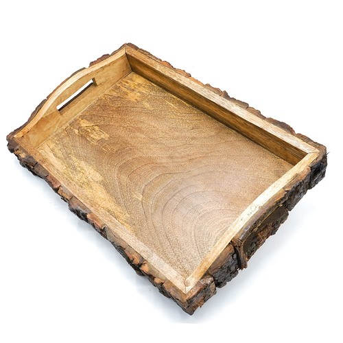 Crafted to Impress With Premium & Handmade Mango Wood Serving Tray, (37x25x6cm) - Picture 2 of 5
