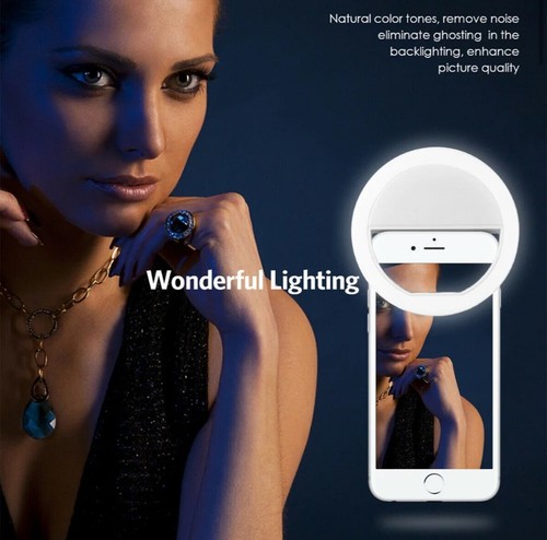 Mobile Phone Fill Light USB Charge Led Selfie Ring Light Phone Live Broadcast Vi - 第 1/6 張圖片