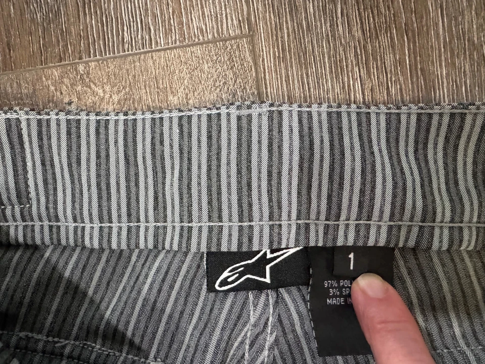 Шорты женские Alpinestars для серфинга пляжа прогулок 1 серые серые в полоску эластичные - Изображение 2 из 4