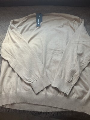 NWT Claiborne Men's Thermo Lite V-Neck Burgdy Performance Sweater SZ 3XLT
