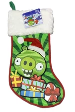 Angry Birds Seasons Minion Pig Green Stocking 17” 2013 Collection Commonwealth