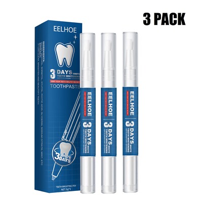 3PCS Teeth Whitening Gel Pen Extra Strong White Hygiene Oral Tooth Stain Removal