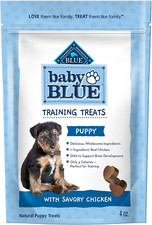 Baby BLUE Training Treats Natural Puppy Soft Dog Treats, Savory Chicken 4-Oz Bag