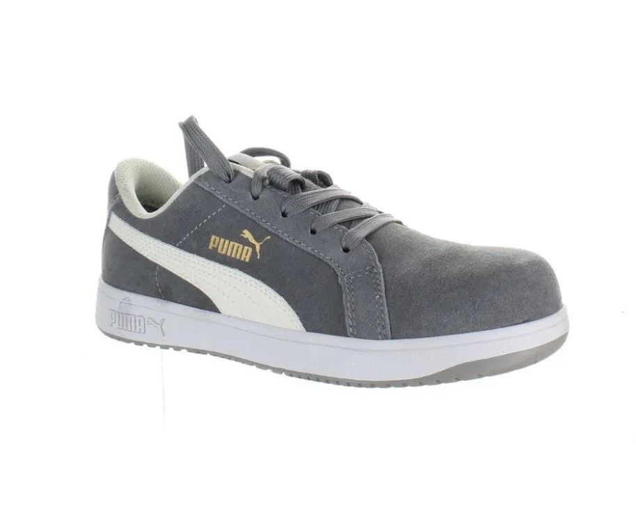 PUMA Iconic Suede Grey Low Women's Size 10 Composite Toe SD Work Safety Shoes - Image 2 of 4